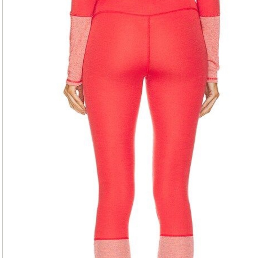 Free People Movement size M Wool Blend Moonlight Base Layer Coral Color Run Ski